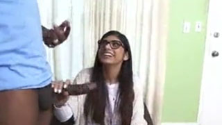 Mia Khalifa and Her First Black Monster 